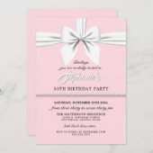 Blush Pink Girly Extravagant Tiffany Einladung zum (Vorne/Hinten)