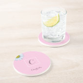 Blush Pink Girly Getränkeuntersetzer (Seite)