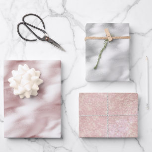 Blush Pink Glam Birthday Geschenkpapier Set