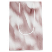 Blush Pink Glam Birthday Mittlere Geschenktüte (Rückseite)