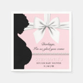 Blush Pink Glam Elegant Ethnic Tiffany Babydusche Serviette (Vorderseite)