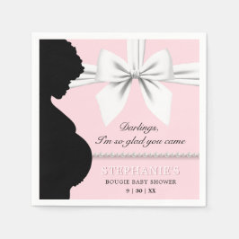 Blush Pink Glam Elegant Ethnic Tiffany Babydusche Serviette