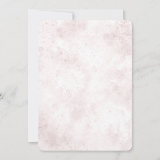 Blush Pink Glam Geometric Botanical Sweet 16 Party Einladung (Rückseite)