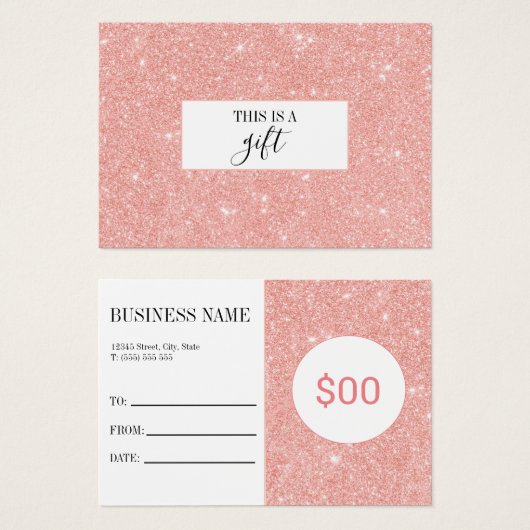 Blush Pink Glitter Makeup (Vorne & Hinten)