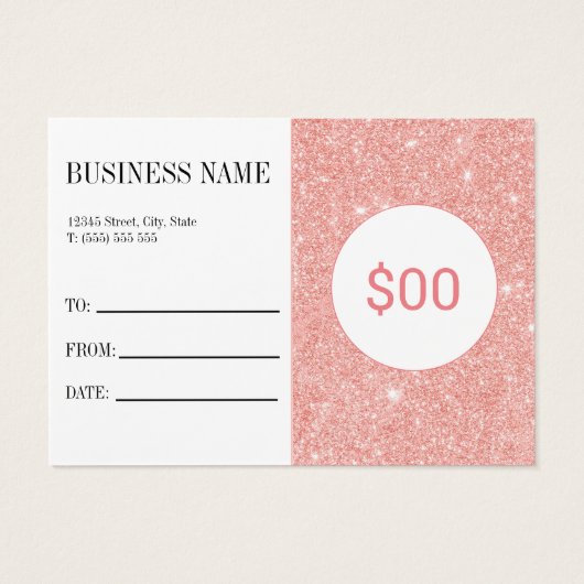 Blush Pink Glitter Makeup (Rückseite)