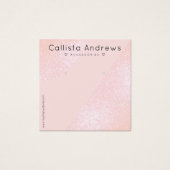 Blush Pink Glitzer Geo Heart Earring Display (Vorderseite)