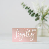 Blush Pink Glitzer Gradient Typografie Treuekarte (Stehend Vorderseite)