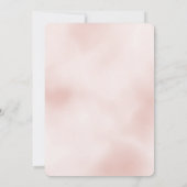 Blush Pink Glitzer Sparkline Einladung (Rückseite)