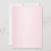 Blush Pink Glitzer Sparkon Ballon Kindergeburtstag Einladung (Rückseite)