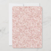 Blush Pink Glitzy Glitter Sparkle Bridal Shower Einladung (Rückseite)