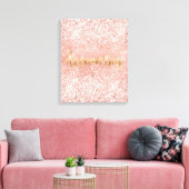 Blush Pink Glitzy Sparkle Glitzer Leinwanddruck (Insitu (Wohnzimmer))
