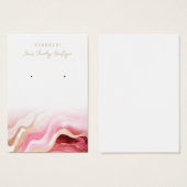 Blush Pink Gold Agate Display Cards sammeln (Vorne & Hinten)