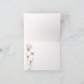 Blush Pink Gold Ballon Babydusche Dankeskarte (Innenseite)