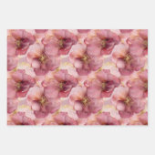Blush Pink Gold Blätter Blumenmuster Brautparty (Vorderseite 2)