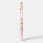 Blush Pink Gold Blätter Hochzeit Case-Mate iPhone Hülle (Rückseite / Links)