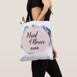 Blush Pink Gold Blue Watercolor Trauzeugin Tasche<br><div class="desc">Gönnen Sie Ihrer Trauzeugin mit unserem Personalisierten Tote Bag eine wohlüberlegte und stilvolle Kulisse. Diese Tasche ist nicht nur ein praktisches Accessoire, um das Wesentliche zu tragen; sie ist ein besonderer Sake, der die wichtige Rolle, die Ihr Freund bei Ihrer Hochzeit spielt, sehr schön anerkennt. Das Design der Tasche zeigt...</div>