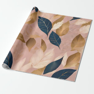 Blush Pink Gold Boho Blätter Populäre Sammlung Geschenkpapier