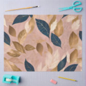 Blush Pink Gold Boho Blätter Populäre Sammlung Seidenpapier (Basteln)