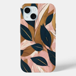 Blush Pink Gold Boho Blätter Trendy Collection Case-Mate iPhone Hülle