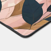 Blush Pink Gold Boho Blätter Trendy Collection Schreibtischunterlage (Ecke)