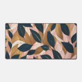 Blush Pink Gold Boho Blätter Trendy Collection Schreibtischunterlage (Vorderseite)