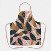Blush Pink Gold Boho Blätter Trendy Collection Schürze (Vorderseite)