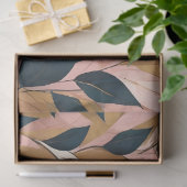 Blush Pink Gold Boho Blätter Trendy Collection Seidenpapier (Geschenk)