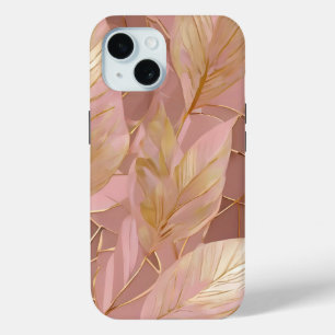 Blush Pink Gold Boho Moderne Blätter Sammlung Case-Mate iPhone Hülle