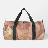 Blush Pink Gold Boho Moderne Blätter Sammlung Duffle Bag (Rückseite)