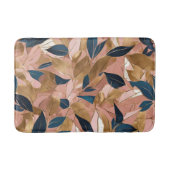 Blush Pink Gold Boho Popular Blätter Collection Badematte (Vorderseite)