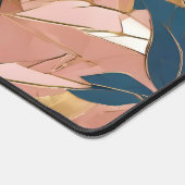 Blush Pink Gold Boho Popular Blätter Collection Schreibtischunterlage (Ecke)