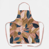 Blush Pink Gold Boho Popular Blätter Collection Schürze (Vorderseite)