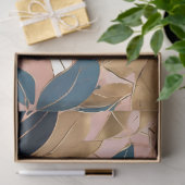 Blush Pink Gold Boho Popular Blätter Collection Seidenpapier (Geschenk)