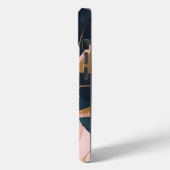 Blush Pink Gold Boho Trendy Blätter Collection Case-Mate iPhone Hülle (Rückseite / Links)