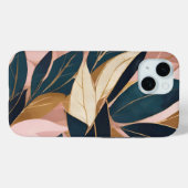 Blush Pink Gold Boho Trendy Blätter Collection Case-Mate iPhone Hülle (Rückseite (Horizontal))