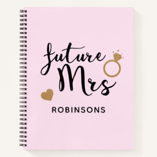Blush Pink Gold Bridal Hochzeitsplaner Zukunft Fra Notizblock