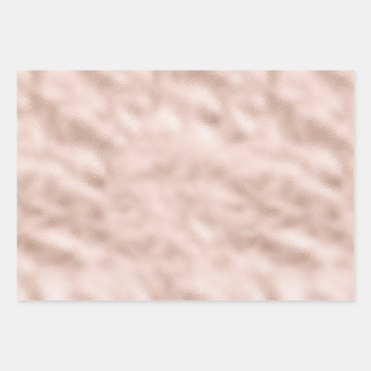Blush Pink Gold Confetti Geschenkpapier Set (Vorderseite 3)