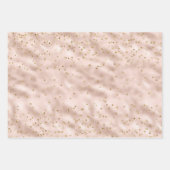 Blush Pink Gold Confetti Geschenkpapier Set (Vorderseite)