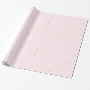 Blush Pink Gold Confetti Sparkle Geschenkpapier