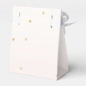 Blush Pink Gold Confetti Sparkle Ombre Geschenkschachtel (Rückseite)