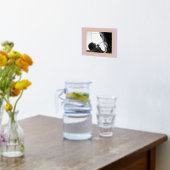 BLUSH PINK GOLD ELEGANT DOODLE FOTO FRAME FOLIENDRUCKE (Ablage(Küche))