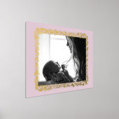 BLUSH PINK GOLD ELEGANT DOODLE FOTO FRAME FOLIENDRUCKE (Ablage )