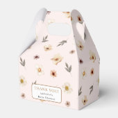 Blush Pink Gold Floral Baby Dusche Geschenkschachtel (Vorderseite)