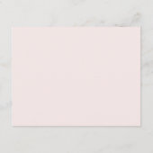 Blush Pink Gold Floral Boho Hochzeitsinformationen Begleitkarte (Rückseite)