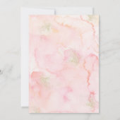 Blush Pink Gold Floral Brautparty Ratgeber Karten (Rückseite)