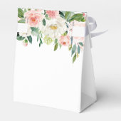 Blush Pink Gold Floral Elegant Baby Sweet 16 Gefal Geschenkschachtel (Rückseite)