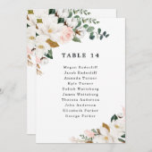 Blush Pink Gold Floral Hochzeitskarten Einladung (Vorne/Hinten)