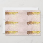 Blush Pink & Gold Glam Script Save The Date (Rückseite)