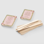 Blush Pink Gold Glitzer Blumenzwiebelprogramm Fächer (Non-assembled)