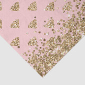 Blush Pink Gold Glitzer Diamonds Sparkone Seidenpapier (Detail)